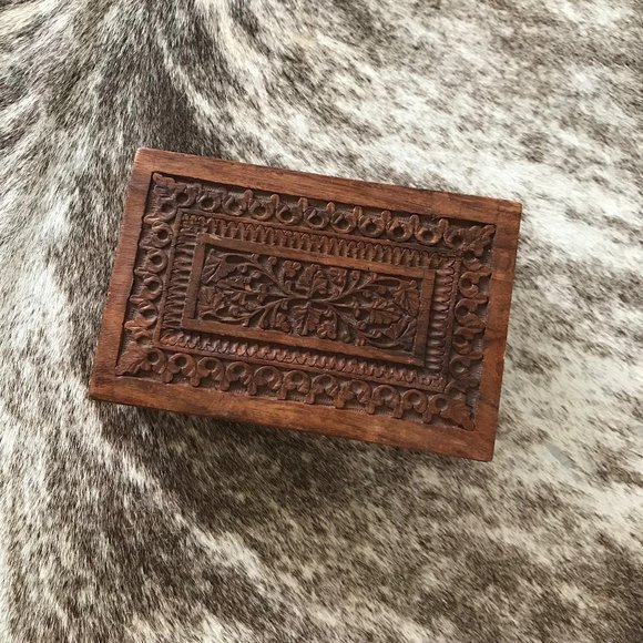 Vintage Wood Jewelry Box